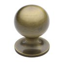 Heritage Brass Cabinet Knob Ball Design 38mm Antique Brass finish - C8321 38-AT - Choice Handles