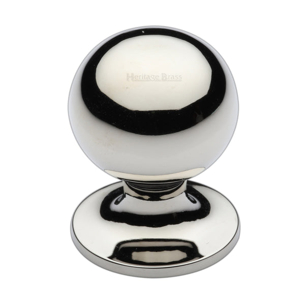 Heritage Brass Cabinet Knob Ball Design 38mm Polished Nickel - C8321 38-PNF - Choice Handles