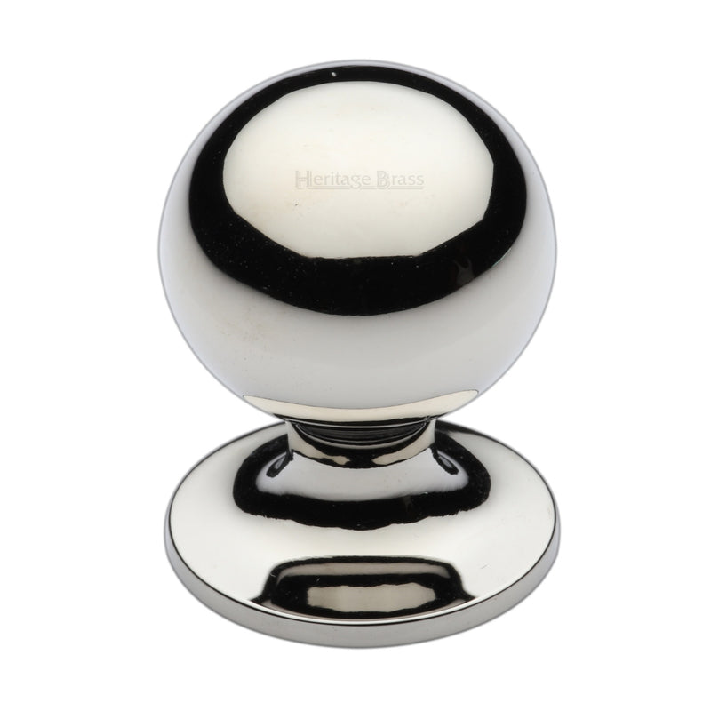 Heritage Brass Cabinet Knob Ball Design 38mm Polished Nickel - C8321 38-PNF - Choice Handles