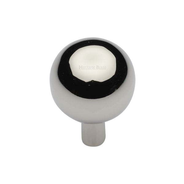 Heritage Brass Cabinet Knob Sphere Design 22mm Polished Nickel - C8323 22-PNF - Choice Handles