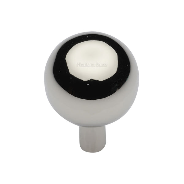 Heritage Brass Cabinet Knob Sphere Design 28mm Polished Nickel - C8323 28-PNF - Choice Handles