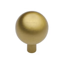 Heritage Brass Cabinet Knob Sphere Design 28mm Satin Brass finish - C8323 28-SB - Choice Handles