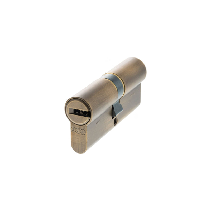 AGB 15 Pin Double Euro Cylinder 35-35mm (70mm) - Matt Antique Brass - CA00723030 - Choice Handles