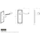 Carlisle Brass - Georgian Lever on WC Backplate Contract - Polished Brass - CBG1WC - Choice Handles
