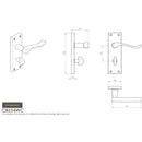 Carlisle Brass - Contract Victorian Scroll Lever on WC Backplate - Polished Brass - CBS54WC - Choice Handles