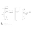 Carlisle Brass - Contract Victorian Scroll Lever on Lock Backplate - Satin Chrome - CBS54SC - Choice Handles