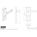 Carlisle Brass - Contract Victorian Lever on Euro Lock Backplate - Polished Chrome - CBV30YCP - Choice Handles