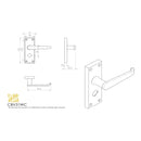 Carlisle Brass - Contract Victorian Lever on Privacy Backplate - Polished Brass - CBV31WC - Choice Handles