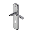 Heritage Brass Door Handle Lever Lock Centaur Design Apollo finish - CEN1000-AP - Choice Handles