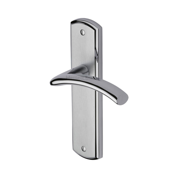 Heritage Brass Door Handle Lever Latch Centaur Design Apollo finish - CEN1010-AP - Choice Handles