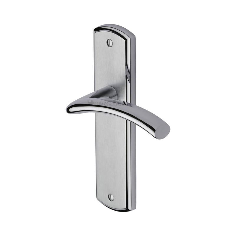 Heritage Brass Door Handle Lever Latch Centaur Design Apollo finish - CEN1010-AP - Choice Handles