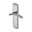 Heritage Brass Door Handle Lever Latch Polished Chrome finish - CEN1010-PC - Choice Handles