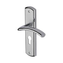 Heritage Brass Door Handle for Euro Profile Plate Centaur Design Apollo finish - CEN1048-AP - Choice Handles