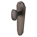 Heritage Brass Mortice Knob on Latch Plate Charlston Design Matt Bronze finish - CHA1910-MB - Choice Handles