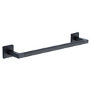 Chelsea 45cm Towel Bar Rail. Wall Mounted for Bathroom and Kitchen. Black Finish - CHE-TOWEL-45-BL - Choice Handles
