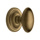 Heritage Brass Mortice Knob on Rose Chelsea Design Antique finish - CHE7373-AT - Choice Handles