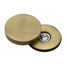 Heritage Brass Bolt Cover to conceal metal fasteners Antique finish
 - COV-12-AT - Choice Handles