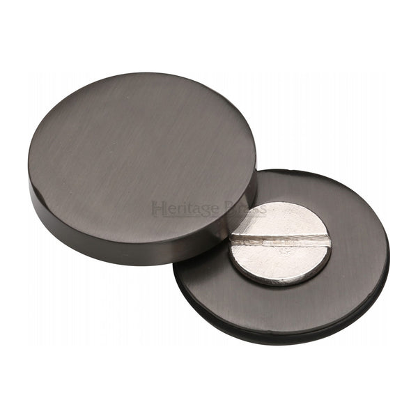 Heritage Brass Bolt Cover to conceal metal fasteners Matt Bronze finish
 - COV-12-MB - Choice Handles