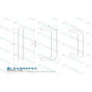 Eurospec - Cabinet Pull  D Handle 128mm - Satin Stainless Steel - CPD1128SSS - Choice Handles