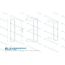 Eurospec - Stainless Steel Solid Mitred Pull Handle  - Satin Stainless Steel - CPM1128SSS - Choice Handles