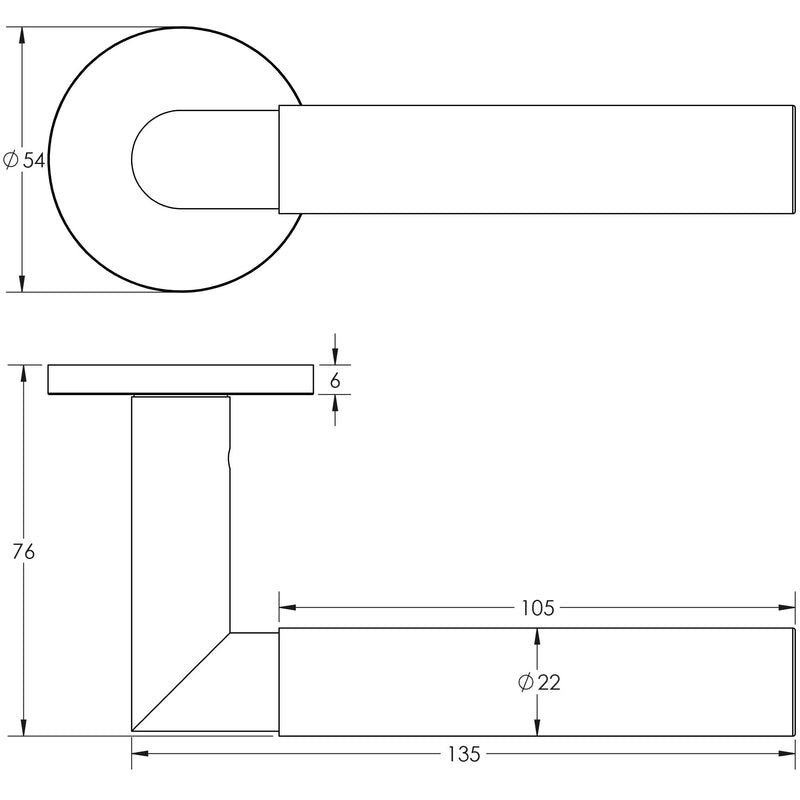 CR-102 Antique Brass Fixed Dead Round Rose Door Handle - CR-102A3AB - Choice Handles