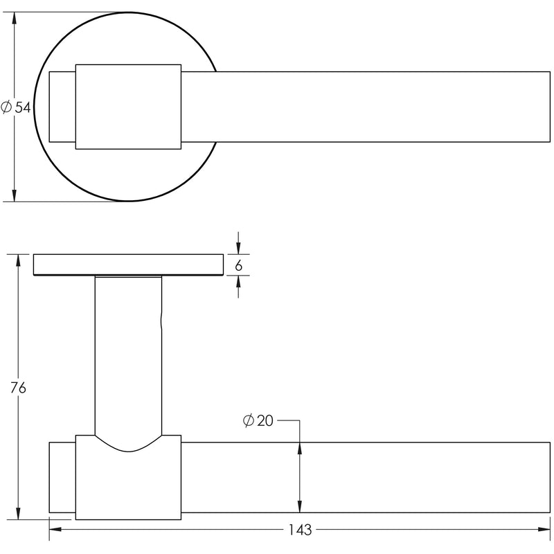 CR-103 Dark Bronze Sprung Round Rose Door Handle - CR-103A1DB - Choice Handles
