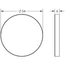 CR-N10 Dark Bronze Blank Round Rose Escutcheon Cover - CR-N10DB - Choice Handles