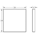 CR-N10 Dark Bronze Blank Square Rose Escutcheon Cover - CR-O10DB - Choice Handles