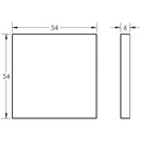 CR-N10 Satin Stainless Steel Blank Square Rose Escutcheon Cover - CR-O10SSS - Choice Handles
