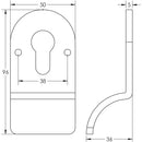Cylinder Pull Face Fixed Satin Stainless Steel - CRES1601SSS - Choice Handles