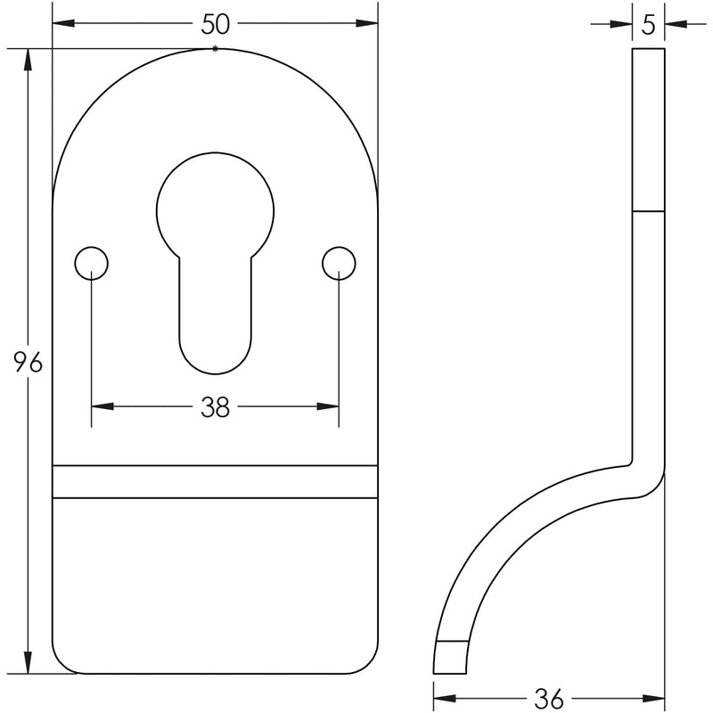 Cylinder Pull Face Fixed Satin Stainless Steel - CRES1601SSS - Choice Handles
