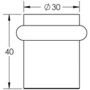 CRES Black Floor Door Stop - CRES2001MB - Choice Handles