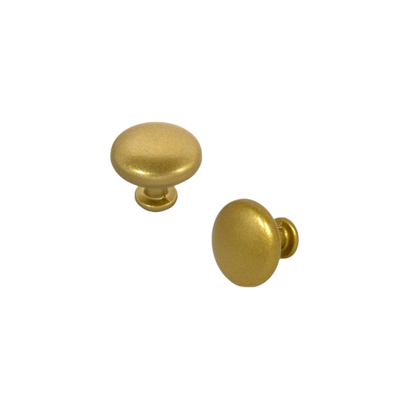 Forge & Finish - Round Cupboard Knob - 30mm - Gold Sand