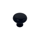 Forge & Finish - Round Cupboard Knob - 30mm - Matt Black - Choice Handles