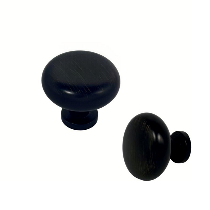 Forge & Finish - Round Cupboard Knob - 30mm - Oil Rubbed Bronze