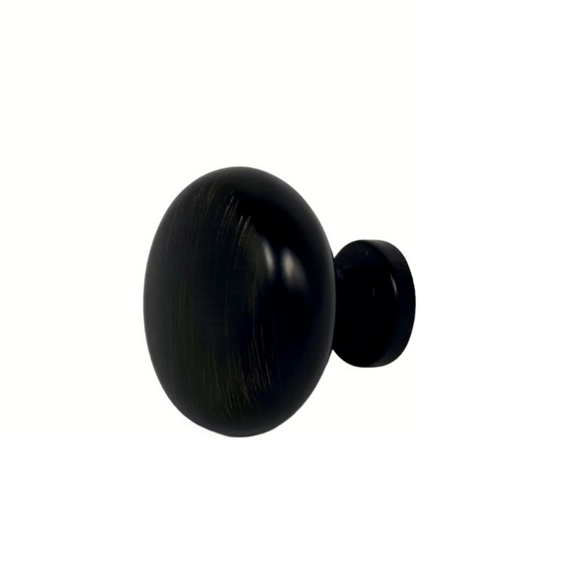 Forge & Finish - Round Cupboard Knob - 30mm - Oil Rubbed Bronze