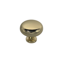Forge & Finish - Round Cupboard Knob - 30mm - Polished Brass - Choice Handles