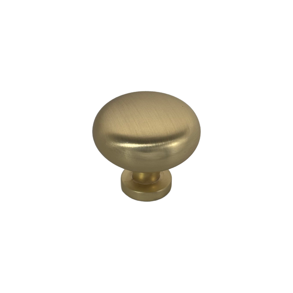 Forge & Finish - Round Cupboard Knob - 30mm - Satin Brass
