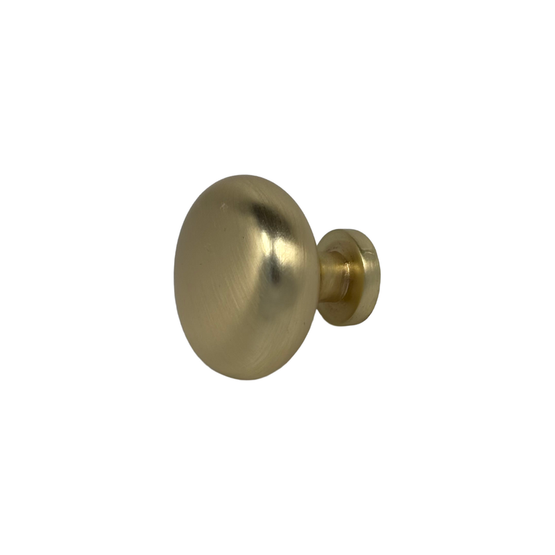 Forge & Finish - Round Cupboard Knob - 30mm - Satin Brass