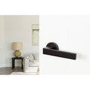 CleanTouch Anti-Bac Forme Asti Lever Door Handle on Minimal Round Rose - Matt Black - CTFMR254MB - Choice Handles