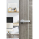 CleanTouch Anti-Bac Forme Asti Lever Door Handle on Minimal Round Rose - Satin Chrome - CTFMR254SC - Choice Handles