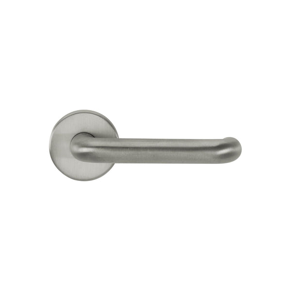 CleanTouch Anti-Bac RTD Safety Lever on Round Rose - Satin Chrome - CTLOR19RTDSC - Choice Handles