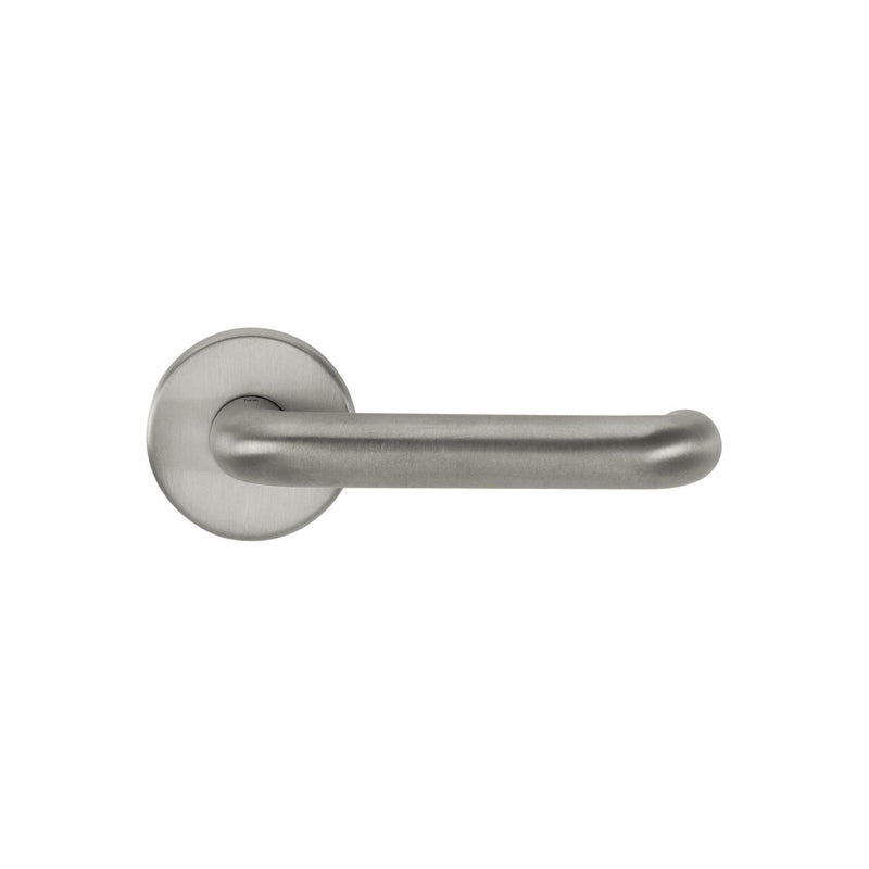 CleanTouch Anti-Bac RTD Safety Lever on Round Rose - Satin Chrome - CTLOR19RTDSC - Choice Handles