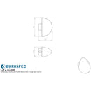 Eurospec - Round Thumbturn to suit Cylinder - Satin Chrome - CYZ70008PC - Choice Handles