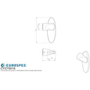 Eurospec - Shaped Disabled Lever Thumbturn to suit Cylinder - Black - CYZ70012SC - Choice Handles