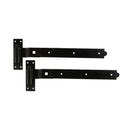 Spira Brass - Hook and Band Hinge - Cranked 18" - 450mm  - Black - 7179 - Choice Handles