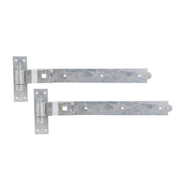 Spira Brass - Hook and Band Hinge - Cranked 24" - 600mm  - Galvanised - 7175 - Choice Handles