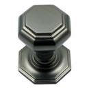 Prima - Octagonal Centre Door Knob - Dark Bronze - DB15A