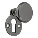 Prima - Covered Heavy Door Keyhole Escutcheon 42mm x 33mm - Dark Bronze - DB624