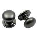 Prima - Mushroom Mortice Door Knob - Dark Bronze - DB92B
